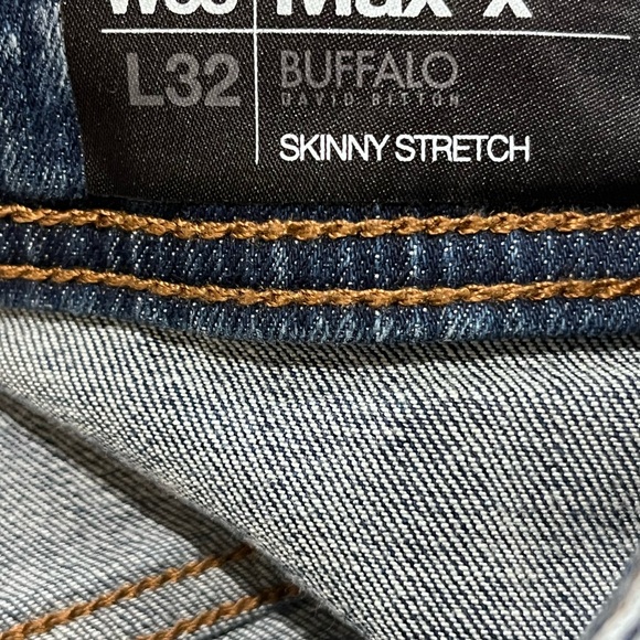 Buffalo David Bitton Max-x Men’s Jeans Skinny Stretch W38 L32 Preppy $109 NWT - Picture 7 of 8
